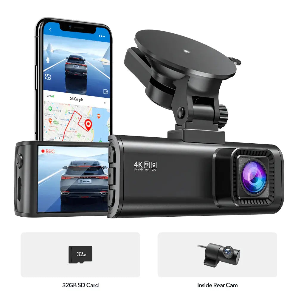 Redtiger F7NP 4K Front Rear Dash Cam F7NP