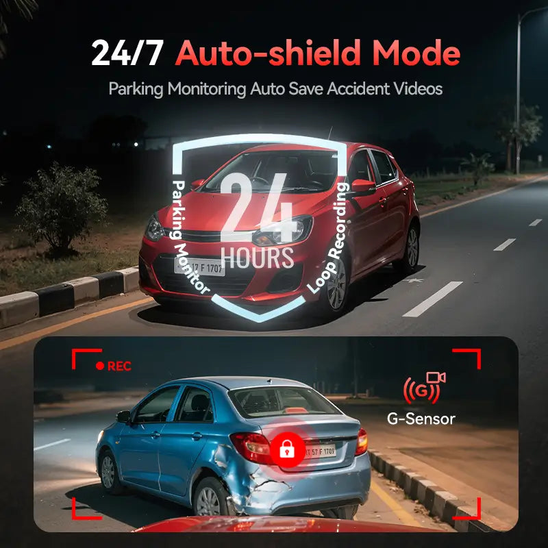 REDTIGER F7N Elite STARVIS 2 4K HDR Front and 1080p Rear Dash Cam