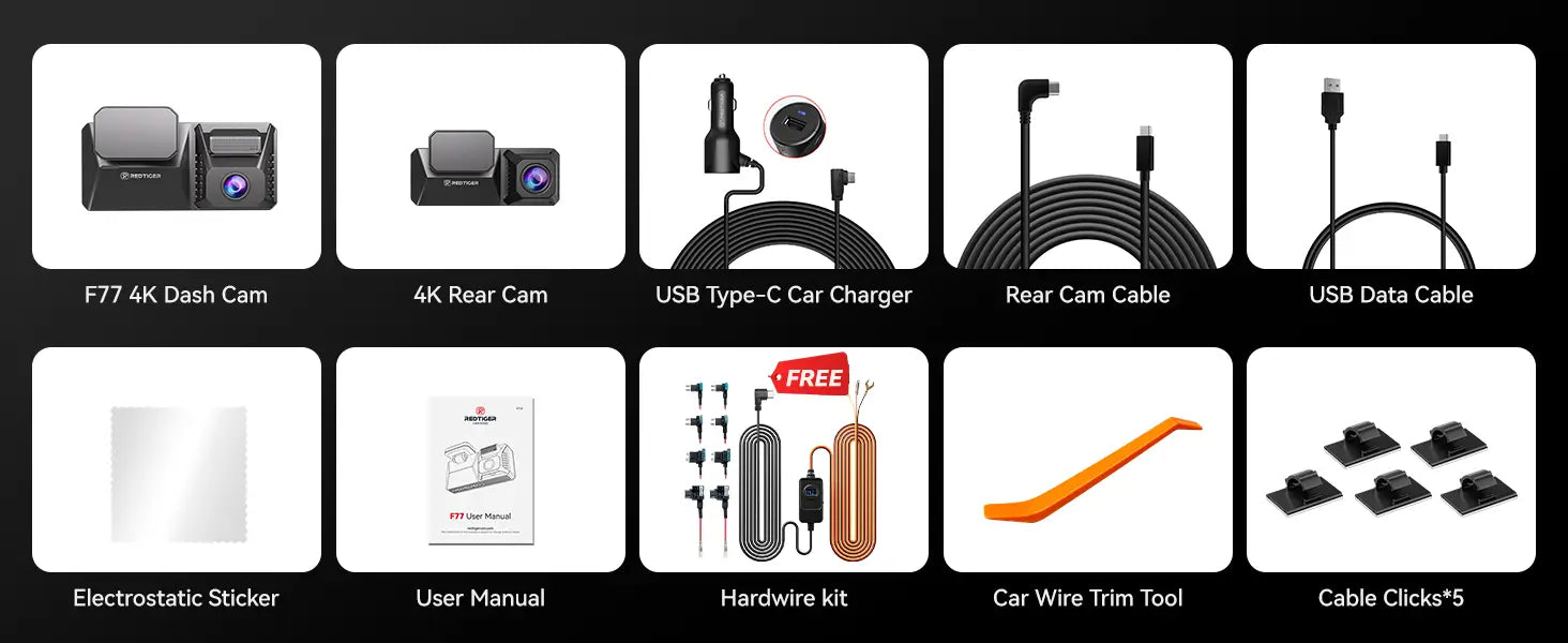 Redtiger F77 Dash Cam