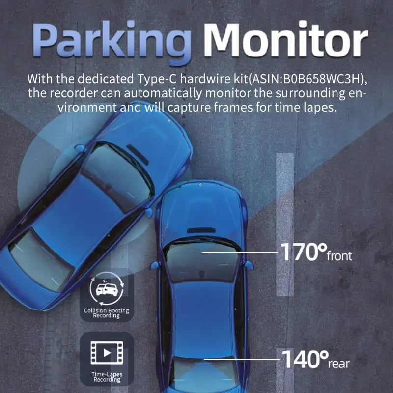 Redtiger F7N 4K Dual Front and Rear Dash Cam F7N