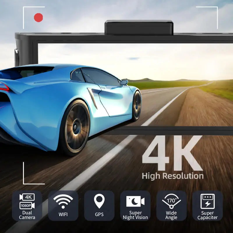 Redtiger F7N 4K Dual Front and Rear Dash Cam F7N