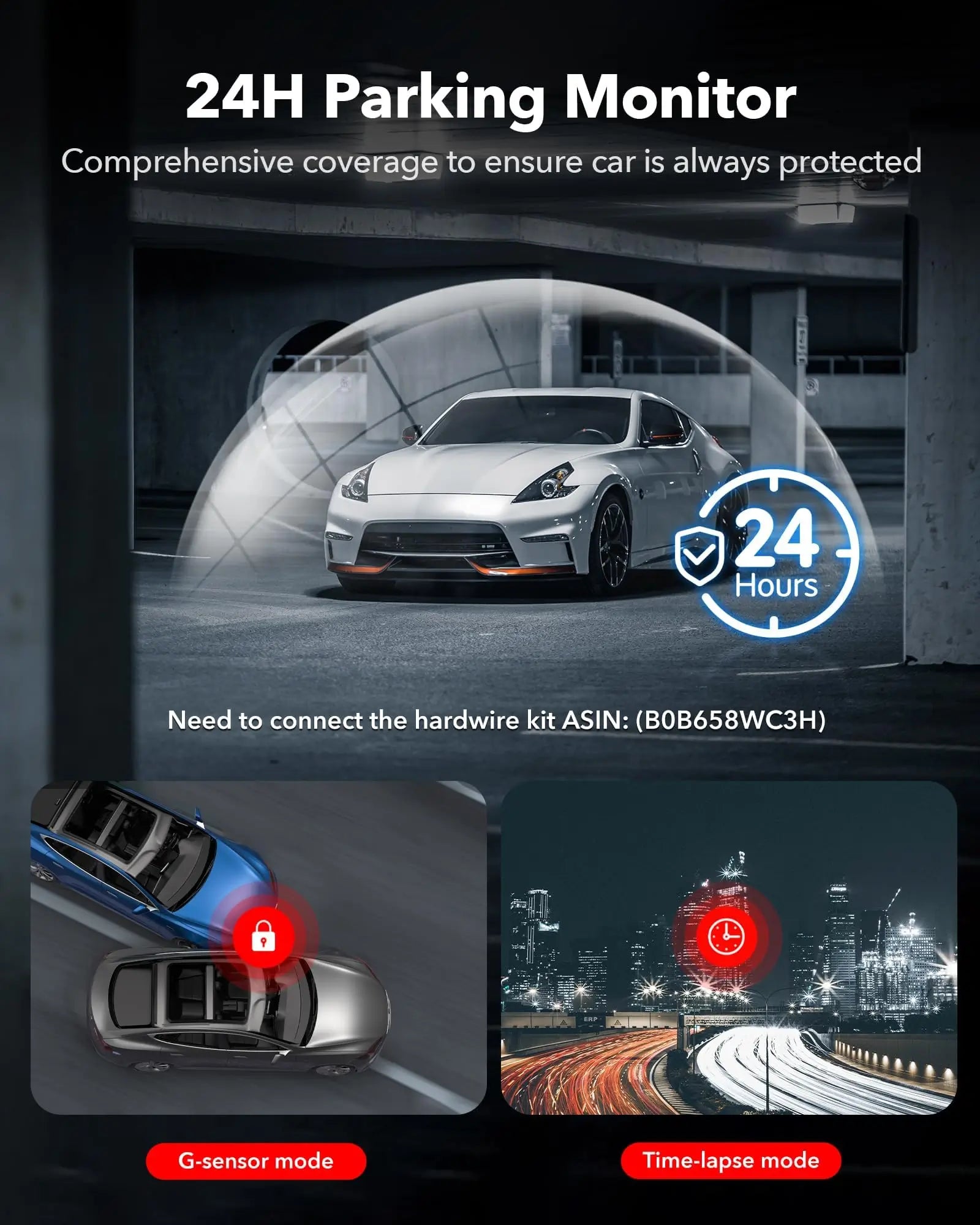 Redtiger F7NT Touch Screen 4K Dual Dash Cam F7NT