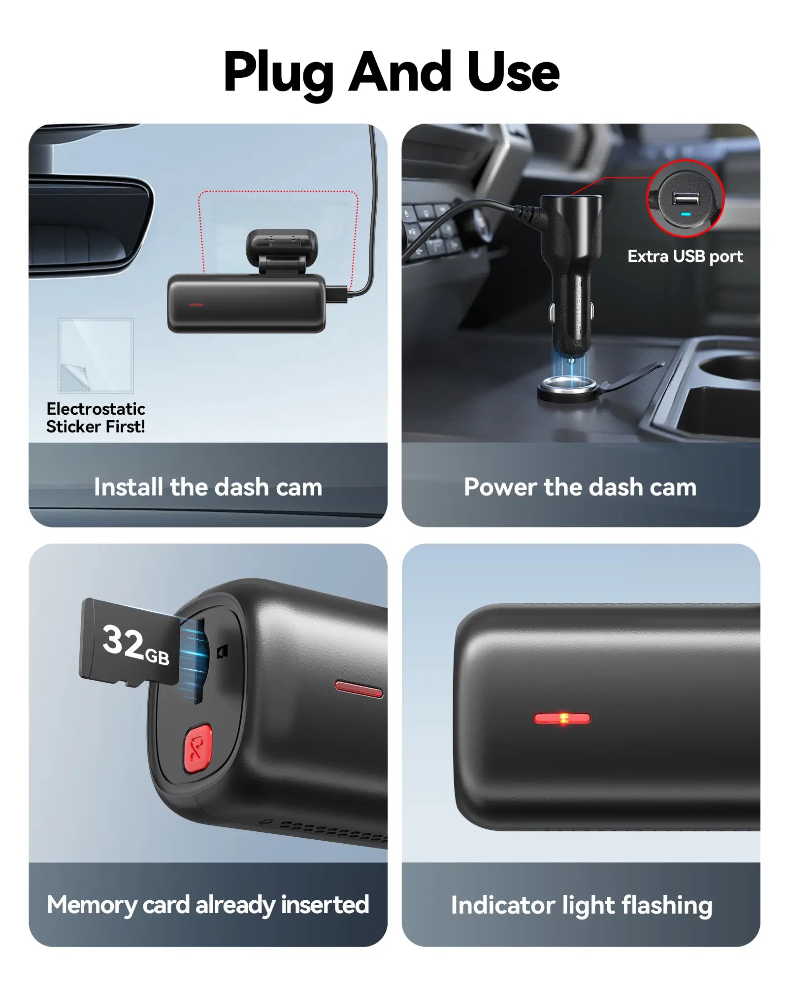 REDTIGER F9 Lite 4K Front Mini Dash Cam