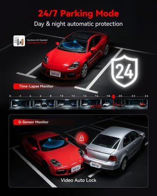 Redtiger F11 4K UHD Front WiFi Parking Monitoring Dash Cam