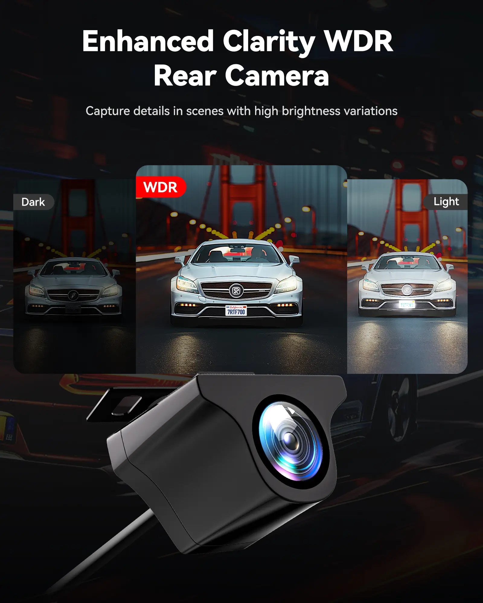 REDTIGER F7N Elite STARVIS 2 4K HDR Front and 1080p Rear Dash Cam