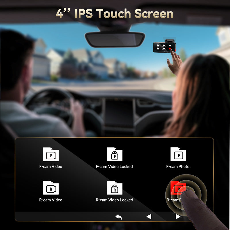 F77 STARVIS 2 4K+4K Dual IMX678 Voice Control 5.8GHz WIFI Dash Cam