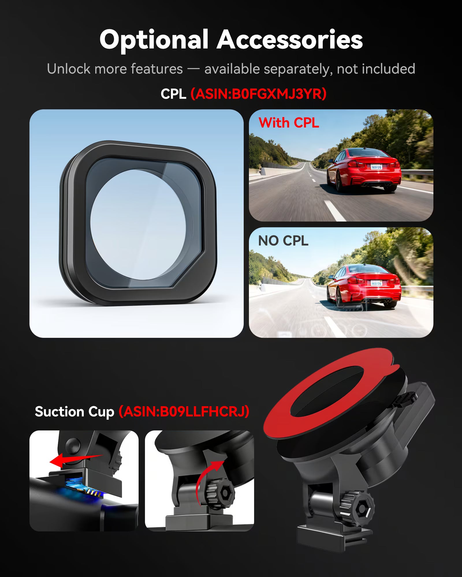 Redtiger F17 4K 3-Channel 5G Wifi Dash Cam F17