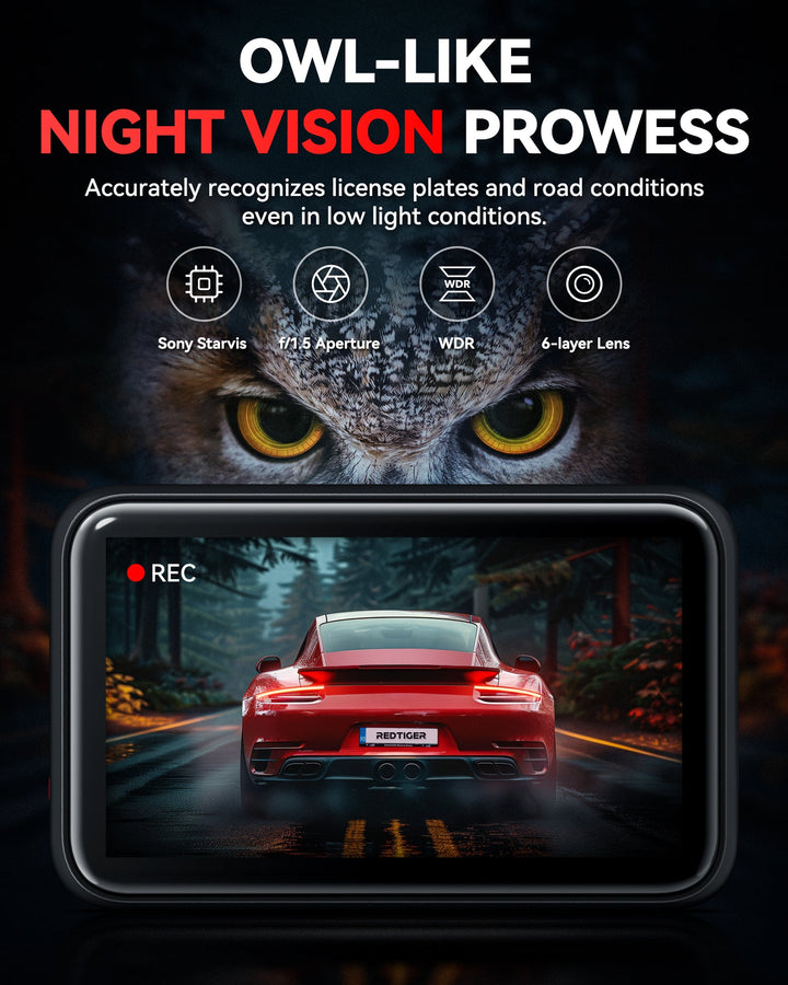 Redtiger F4 4K Voice Control Dash Cam  REDTIGER Official   