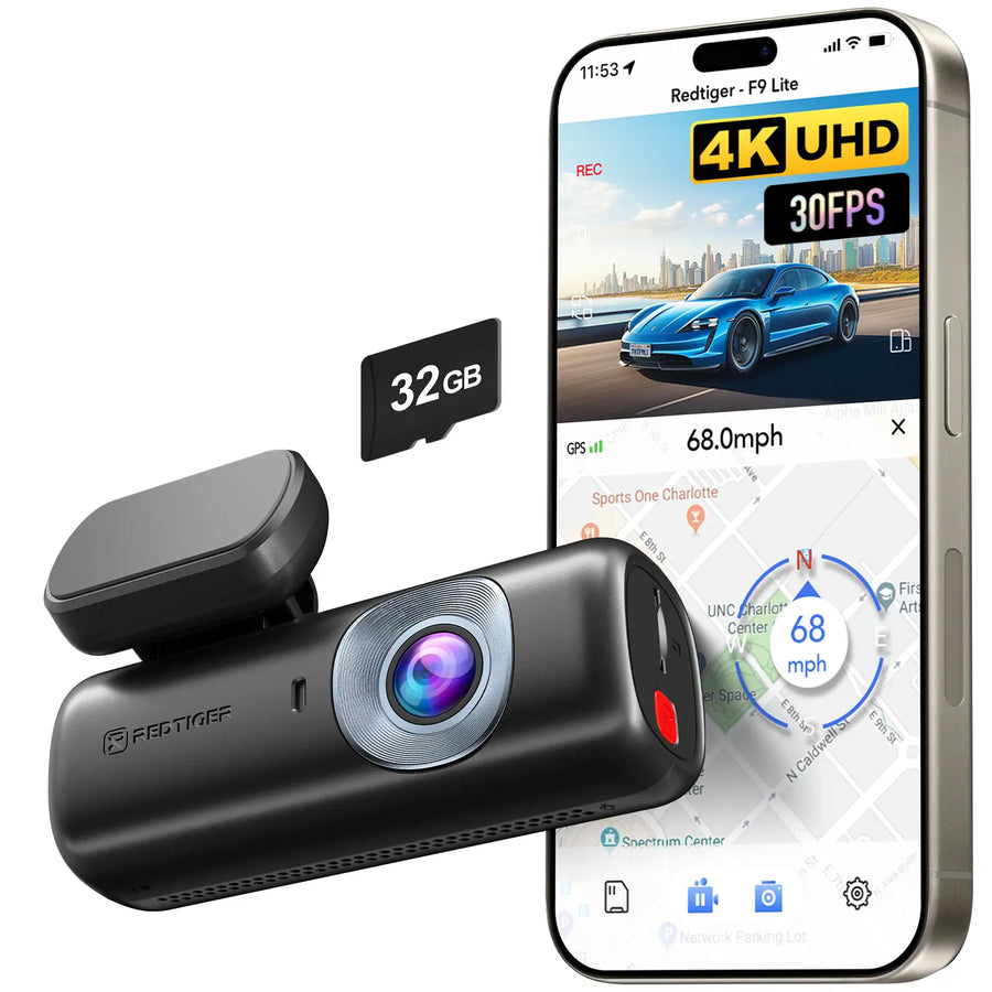 REDTIGER F9 Lite 4K Front Mini Dash Cam F9