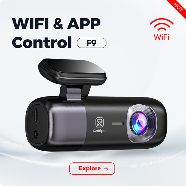 Redtiger F17 3-Channel IR Night Vision 5G Wifi Dash Cam